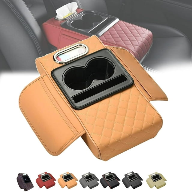 Car Interior Accessories Armrest Box Storage, For Storage and Organization of Universal Car Inter, With Storage Box Phone Slot Middle Console Cover Cushion Interior Organizers