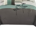 thumbnail image 3 of 8 Piece King Polyester Comforter Set with Floral Print, Multicolor- Saltoro Sherpi, 3 of 7