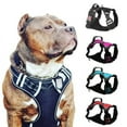 thumbnail image 2 of Large Dog Harness Breathable Adjustable Matching Reflective Leash Vest, 2 of 12