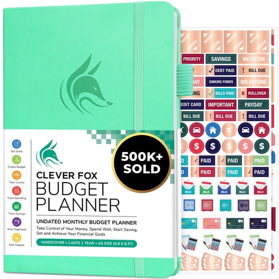 Clever Fox Budget Planner - Emerald Hardcover
