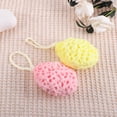 thumbnail image 5 of Unique Bargains 1 Pc Bath Shower Loofah Sponge Body Scrubber for Bathroom 3.93"x3.54" Yellow, 5 of 5