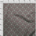 thumbnail image 3 of oneOone Rayon Brown Fabric Asian Block Craft Projects Decor Fabric Printed By The Yard 56 Inch Wide, 3 of 4