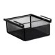 thumbnail image 1 of Organizador de cajones para debajo de escritorios, cesta de almacenamiento deslizante para debajo de estantes de despensa. Negro, 1 of 9