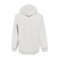 thumbnail image 4 of LWavelet Hoodies For Men Big And Tall Winter Waffle Quarter Zip Pullover Casual Fall Sweatshirts With Pocket Streetwear Outfit White S, 4 of 4