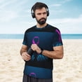 thumbnail image 4 of Wukai Two Human Hands are Holds Ribbon Awareness Print Men's Short-Sleeved Mesh T-Shirt,Quick-Dry Short Sleeve Workout T-Shirt-4X-Large, 4 of 8