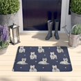 thumbnail image 2 of West Highland White Terrier Flannel Non Slip Door Rugs,Washable Door Mats Indoor,Decorative Door Mats,Dirt-Resistant and Absorbent Doormat for Entrance,Bedroom,Kitchen,Bathroom,31.5x17in(80x43cm), 2 of 4