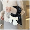 thumbnail image 5 of Bolsos de Mujer Bolso de Cuero con Pajarita NEGRO JAMW Sencillez, 5 of 5