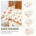 thumbnail image 2 of Yayeee Collapsible Cube Storage Bin with Lid Fabric Closet Decorative Basket with Handles, Watercolor Autumn Leaves, 2 of 7