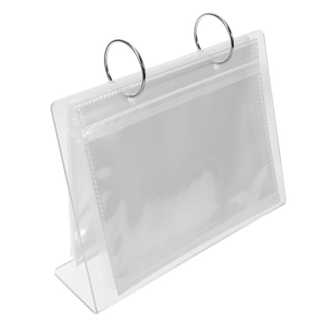 FUTUREORYY Libro De Almacenamiento Transparente Para Adhesivos Y Placas De Con Fácil Visualización