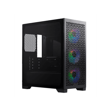 Cooler Master Elite 302 Micro-ATX High Airflow Minimalist PC Case, 365mm GPU Max, 280mm AIO Max, Type C, Tempered Glass, Triple 120mm aRGB PWM Fan, Intakes Grill, Breathable PSU Shroud