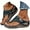 Blue, variant on HeaCare Orthopedic Sandals for Women 2025,Summer Slip On Beach Sandals Dressy Arch Support Wedge Sandal Vintage Wide Width Flip Flops Casual Boho Slipper