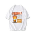 thumbnail image 3 of Black T Shirt Fireball Whiskey Flame Graphic And Text May Not Be The Answer But Its Worth A Shot Design For Casual Wear Party Outfits And Drink Enthusiasts, 3 of 4