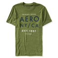 thumbnail image 1 of Aeropostale - Camiseta gráfica para hombre Aero NY/CA, verde, pequeña Aeropostale Camiseta gráfica, 1 of 2