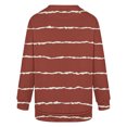 thumbnail image 7 of Holzkary Oversized Sweatshirt for Women Warm Soft Printed Shirt Winter Sweatshirts Tops Loose Fit Casual Long Sleeve Striped Sweatshirt Comfy Fall Winter Outfits Clothes 2025 Fashion Wine M, 7 of 7