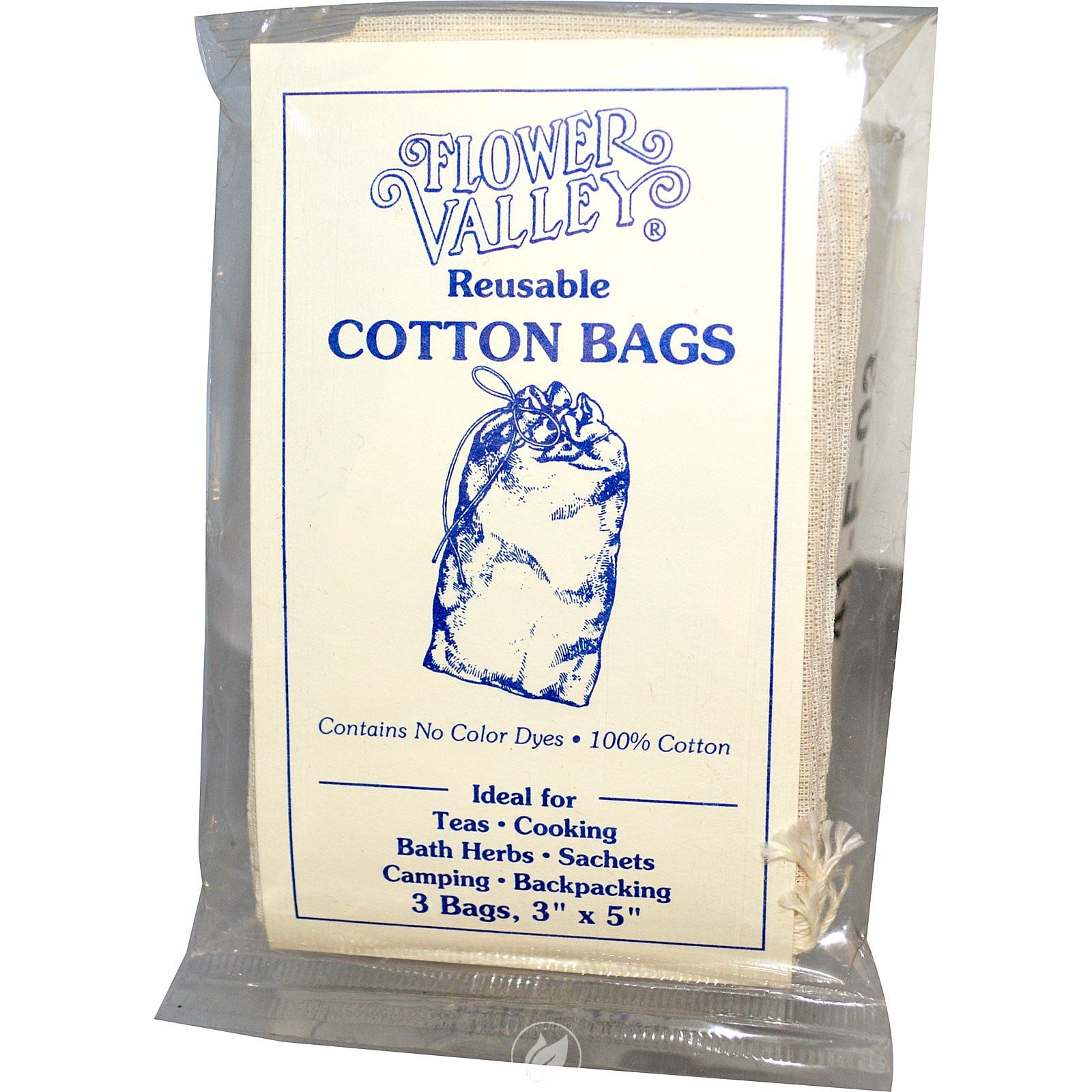 flower valley reusable cotton bags