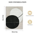 thumbnail image 2 of JEUXUS Black and White Abstract Wall Art Minimalist Geometric Framed Canvas Wall Decor Black Beige Art Canvas Painting Mid Century Modern Prints Bohemian Posters for Office Home Decor, 2 of 5