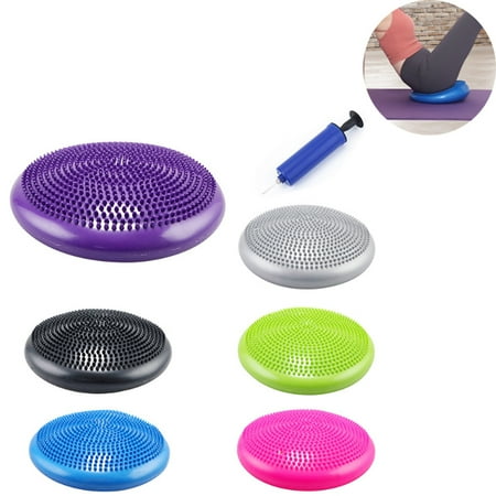 

Inflated Wobble Cushion - Wiggle Seat (Multiple Colors) Core Balance Disc (Extra Thick) Flexible Seating for All Age