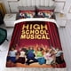 thumbnail image 4 of High School Musical Conjunto de sábanas temático, trío de piezas, cómodo y amigable con la piel, diseño único, regalo de decoración para el hogar para familiares, amigos y fans,135cm *200cm, 4 of 6