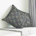 thumbnail image 3 of Blue Boho Pillow Covers 18x18 Inch Decorative Throw Pillow Cover, Vintage Ethnic Tribe Abstract Art Floral Sofa Pillowcases Accent Cushion Case Home Decor Bedroom Living Room, 3 of 6