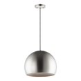 thumbnail image 1 of E24926-SNBK Palla 20 Po. Pendentif LED, Nickel Satiné & Noir, 1 of 1