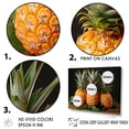 thumbnail image 3 of Designart "Juicy Delights Of A Sweet Pineapple" Pineapples Wall Art Living Room, 3 of 7