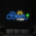 thumbnail image 2 of Craftnamesign Beach Vibes Neon Sign,Beach Club LED Sign,Summer Vibes Decor, 2 of 4