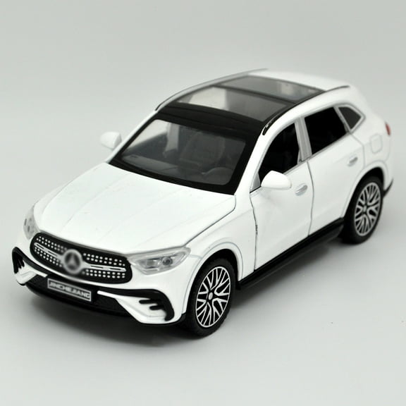 1: 32 Suitable for Mercedes Benz GLC-400E alloy car model, with sound and light die-casting metal toy car, boys' toy gift, collective home decoration