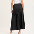 thumbnail image 7 of IROINNID Long Empire Waist Skirt For Women Cotton Binding Large Swing Pleated Skirt High Waist Half Skirt Solid Color Skirt, 7 of 7