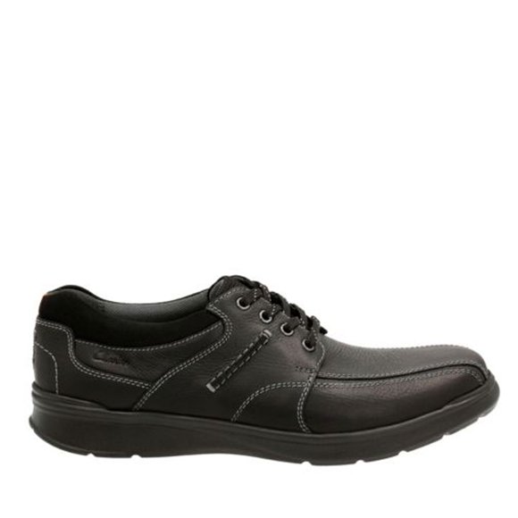 Clarks Men's Cotrell Walk Dress Shoe in Black Oily Leather