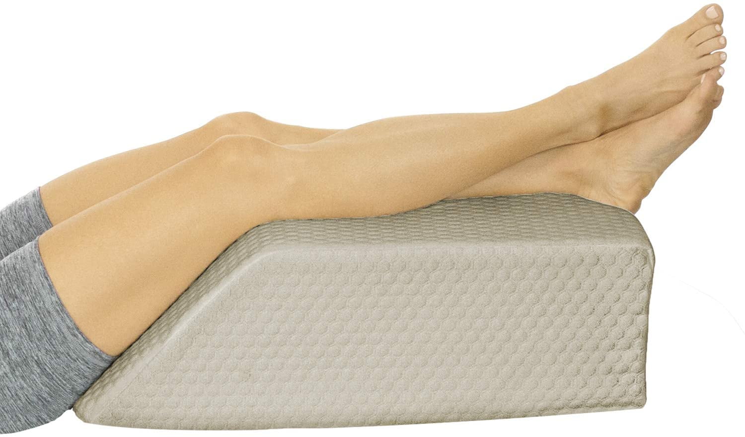 1 Foam Bed Wedge Pillow /Leg Pillow Terry Cover 27" Wide x 24" Long x 10 