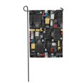 thumbnail image 1 of JSDART Silver ASCII Circuit Board Components and Wires Electricity Gold Pattern Garden Flag Decorative Flag House Banner 28x40 inch, 1 of 1