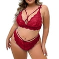 thumbnail image 1 of Gibobby Conjuntos de bragas de encaje Lenceria Sexy para Mujer Transparente Ropa Interior Lenceria Vestidos de Mujer Sexis Bralette y Tanga Conjunto Interior Mujer(RD2, XXG), 1 of 4