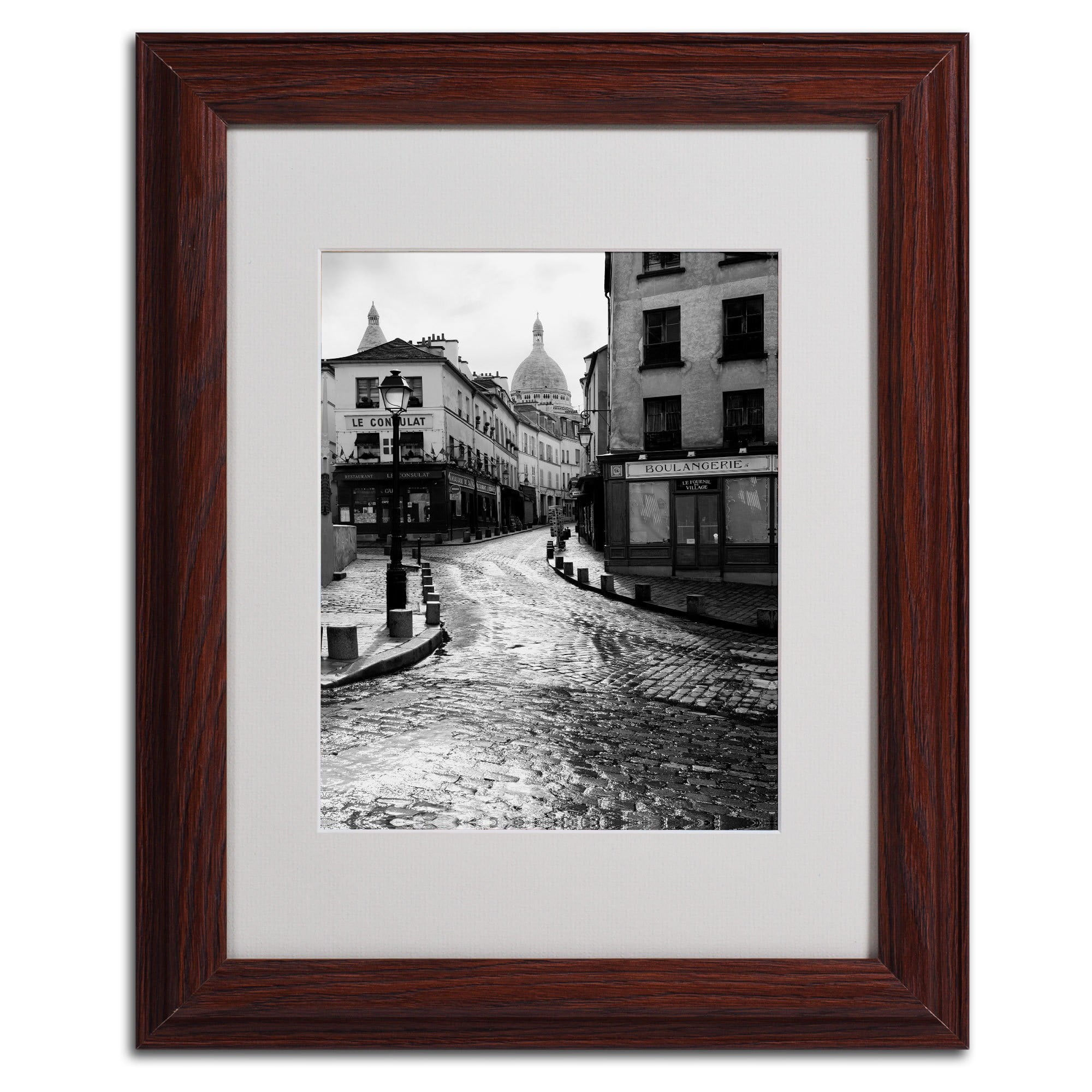 Trademark Fine Art "Montmartre" Framed Canvas Art by Chris Bliss