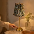 thumbnail image 5 of Miwamany Vintage Cordless Table Lamp, Rechargeable Battery Operated Lamp with 3 Color Temperatures Stepless Dimming, Floral Bedside Nightstand Lamp for Bedroom, Living Room, Coffee Table, Bookshelf, 5 of 7