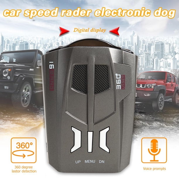 Detector de radar de coche V9 2020 inglés ruso advertencia de velocidad de voz humana X K Ndcxsfigh Accesorios para autos y motos