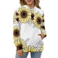 thumbnail image 4 of Sunflower Floral Border 3D Print Hoodie Men Women Autumn Thin Pullover Sweatshirt Vintage Streetwear Tops, 4 of 6
