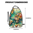 thumbnail image 2 of Pofeuu Colorful World Map Print 2 Pack PU Leather Kick Mat Back Seat Protector, Universal Car Seat Back Organizer, Waterproof Backseat Protector For Most Car, 2 of 8