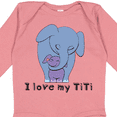 thumbnail image 4 of Inktastic I Love my TiTi Elephant Blue Purple Boys or Girls Long Sleeve Baby Bodysuit, 4 of 5