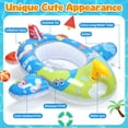 thumbnail image 2 of WonderStone Airplane Baby Pool Float with Squirt Water Gun, Inflatable Swimming Float with Safety Seat, Water Toy for Kids Ages 1-5, Pool & Beach Toy for Boys and Girls, Blue, 2 of 8