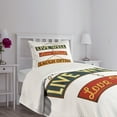 thumbnail image 3 of Ambesonne Live Laugh Love Quilted Bedspread Set 2 Pcs, Rusty Signs, Twin Size, Multicolor, 3 of 5