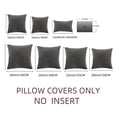 thumbnail image 3 of Fancy Homi 2 Packs Dark Gray Decorative Throw Pillow Covers 20x20 inch for Living Room Couch Bed Sofa, Farmhouse Boho Home Decor, Soft Corss Corduroy Patchwork Accent Square Cushion Case 50x50 cm, 3 of 10