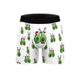 thumbnail image 4 of Seyurigaoka Men’ s Underpants Cartoon Patterns Print Middle Waist Boxer Briefs, 4 of 6