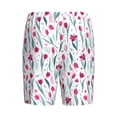 thumbnail image 7 of Daiia Tulips Flowers Mens Woven Stretch Pajama Short,Short Pajama Pants-X-Large, 7 of 7