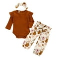 thumbnail image 2 of LSLJS French Rib Cotton Long-Sleeved Romper Trousers Floral Pants Baby Suit, Baby Romper, 2 of 9