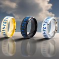thumbnail image 1 of Nouvelle Bague Viking Nordique pour Hommes, Rune en Acier Titane, Fait Main, 12e, 1 of 6