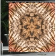 thumbnail image 4 of Ambesonne Brown Shower Curtain, Tie Dye Effect Pattern, 69"Wx84"L, Brown Orange, 4 of 5