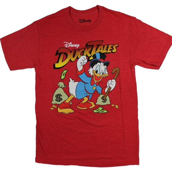 Disney DuckTales Shirt Money Bags Scrooge McDuck Character Men's T-Shirt (SM)
