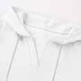 thumbnail image 7 of Maplenight Womens Short Sleeve Hoodies Fall Pullover Tops with Pockets Drawstring Casual Hooded Sweatshirt, 7 of 7