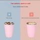thumbnail image 4 of Ounissouiy Taza de café de 330ml, vaso portátil de acero inoxidable de doble pared, tazas de leche de estilo Simple, vasos de refrigeración térmica Cocina y Comedor Gris Ounissouiy HA081597-03, 4 of 6