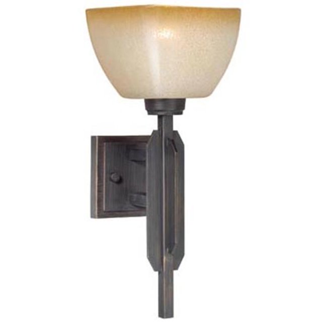 Vaxcel International W0112 Descartes II 1L Vanity - Architectural Bronze